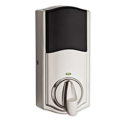 Kwikset Home Connect 918 Touch Screen Smart Lock, Z-Wave, Traditional with Deadbolt, Satin Nickel